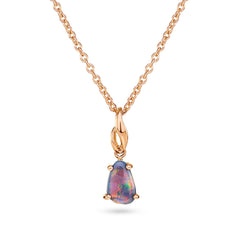 Opal & Rose Gold Pendant - Dracakis Jewellers