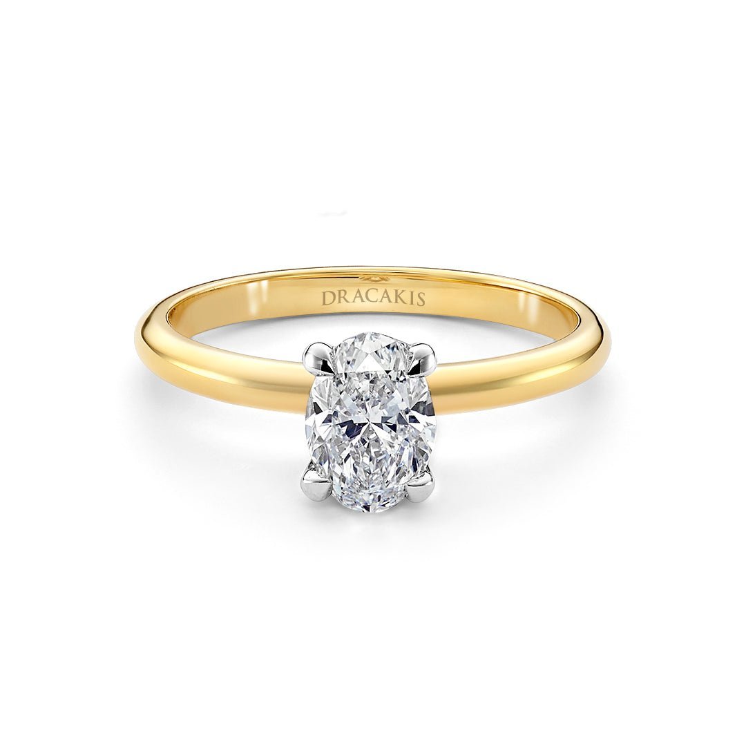 Oval Cut Diamond Solitaire Engagement Ring - Dracakis Jewellers