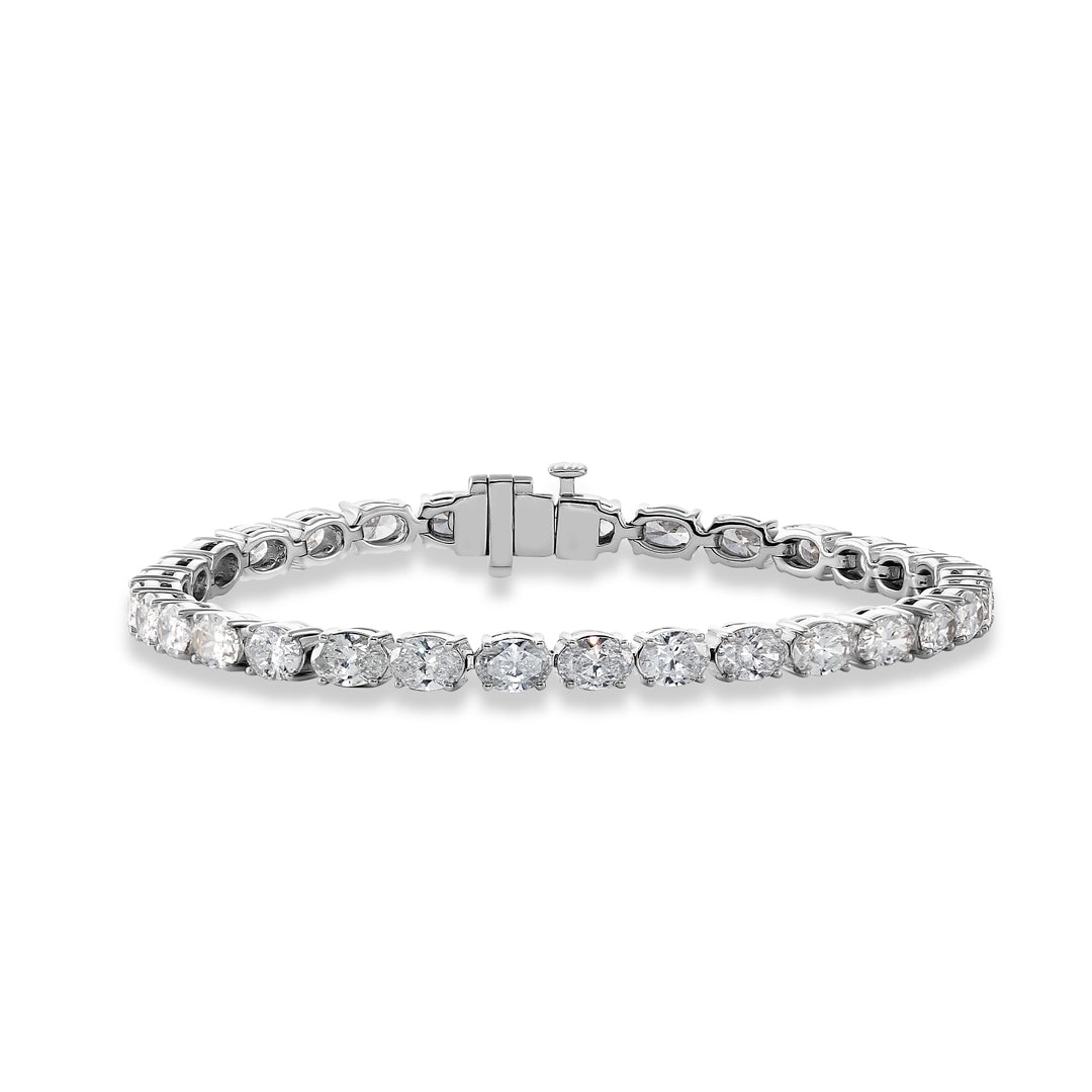 Oval Cut Diamond Tennis Bracelet - Dracakis Jewellers