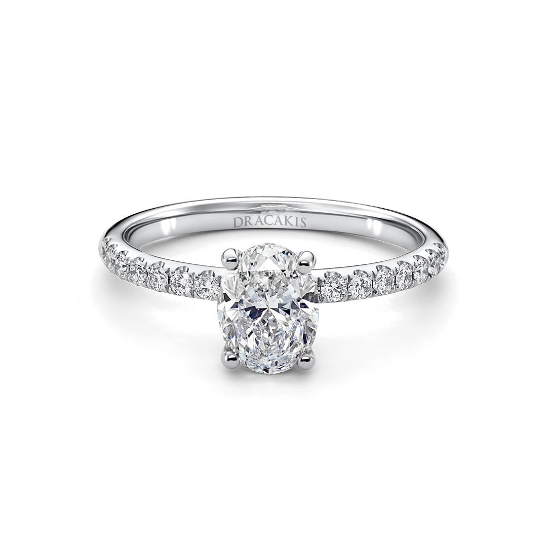 Oval Cut Diamond Engagement Ring - Dracakis Jewellers