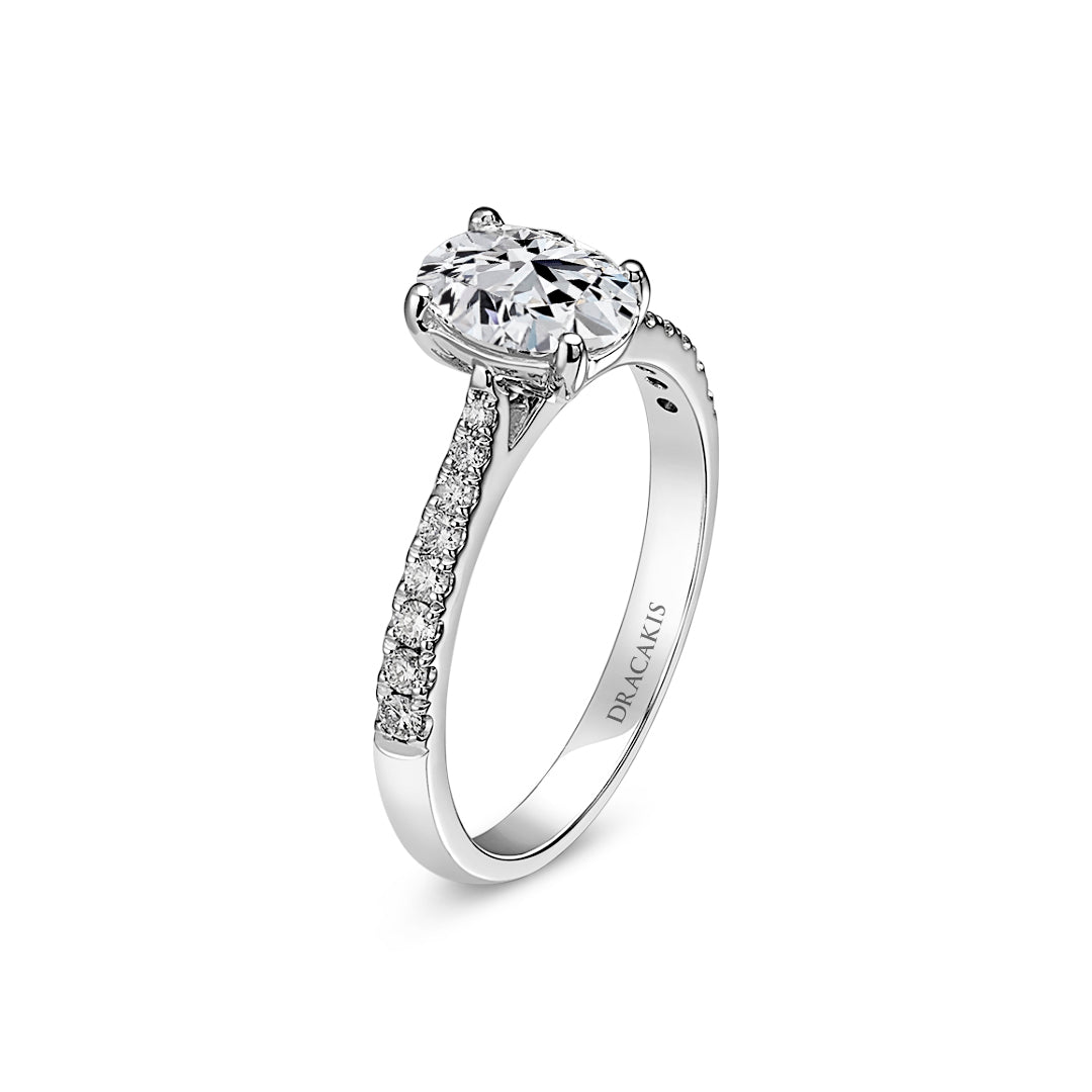 Oval Cut Engagement Ring - Dracakis Jewellers