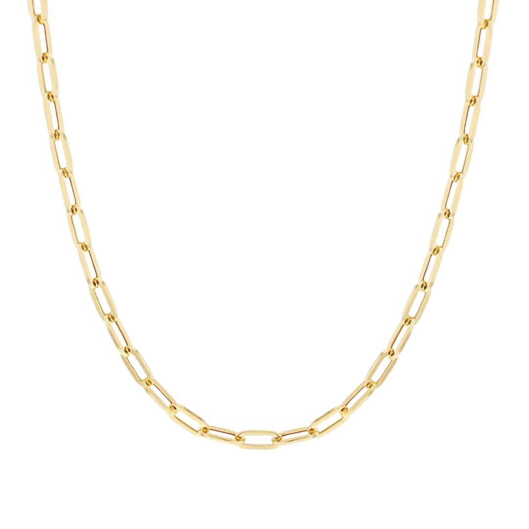 Paperclip Link Gold Necklace - Dracakis Jewellers