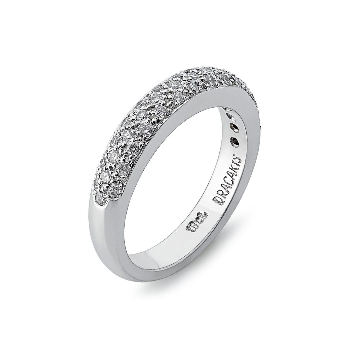 Pave Diamond Band Ring - Dracakis Jewellers