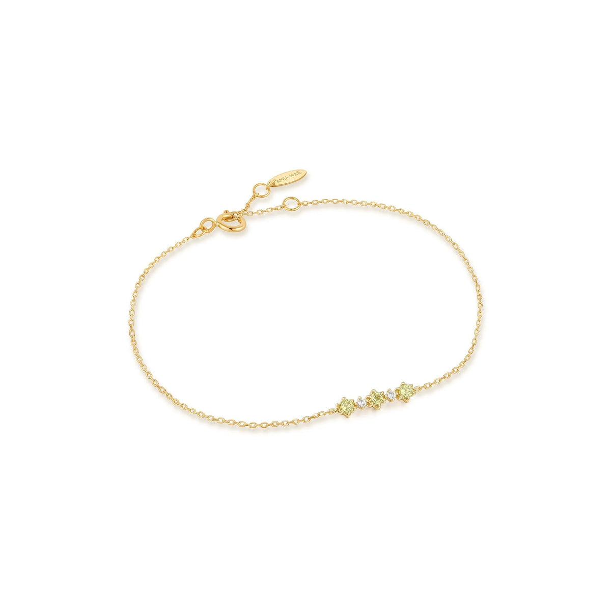 Peridot and White Sapphire Bracelet - Dracakis Jewellers