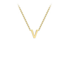 Petite Letter Necklace in Yellow Gold - Dracakis Jewellers