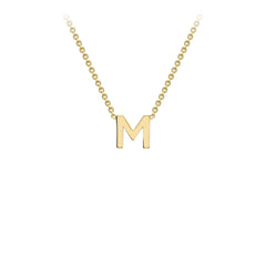 Petite Letter Necklace in Yellow Gold - Dracakis Jewellers