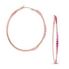 Pink Sapphire & Diamond Earrings - Dracakis Jewellers