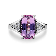Pink Topaz & Diamond Ring - Dracakis Jewellers