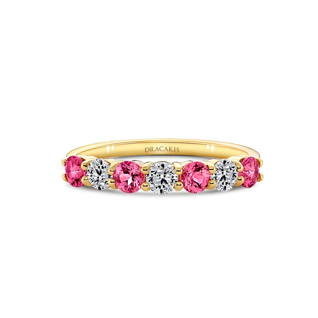 Pink Tourmaline & Diamond Ring - Dracakis Jewellers