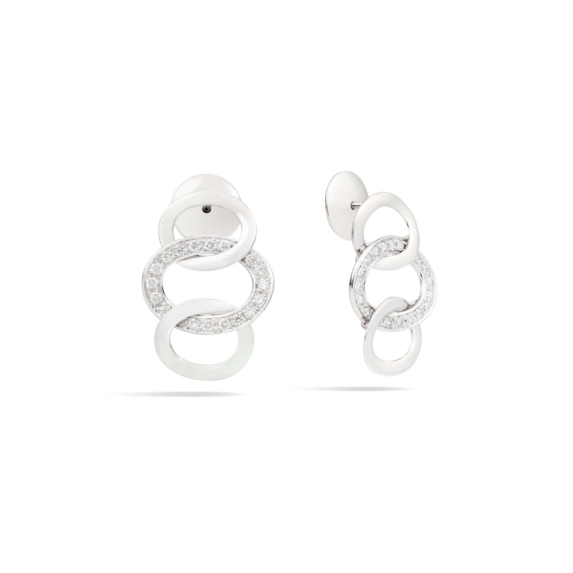 Brera Pave Diamond Drop Earrings - Dracakis Jewellers