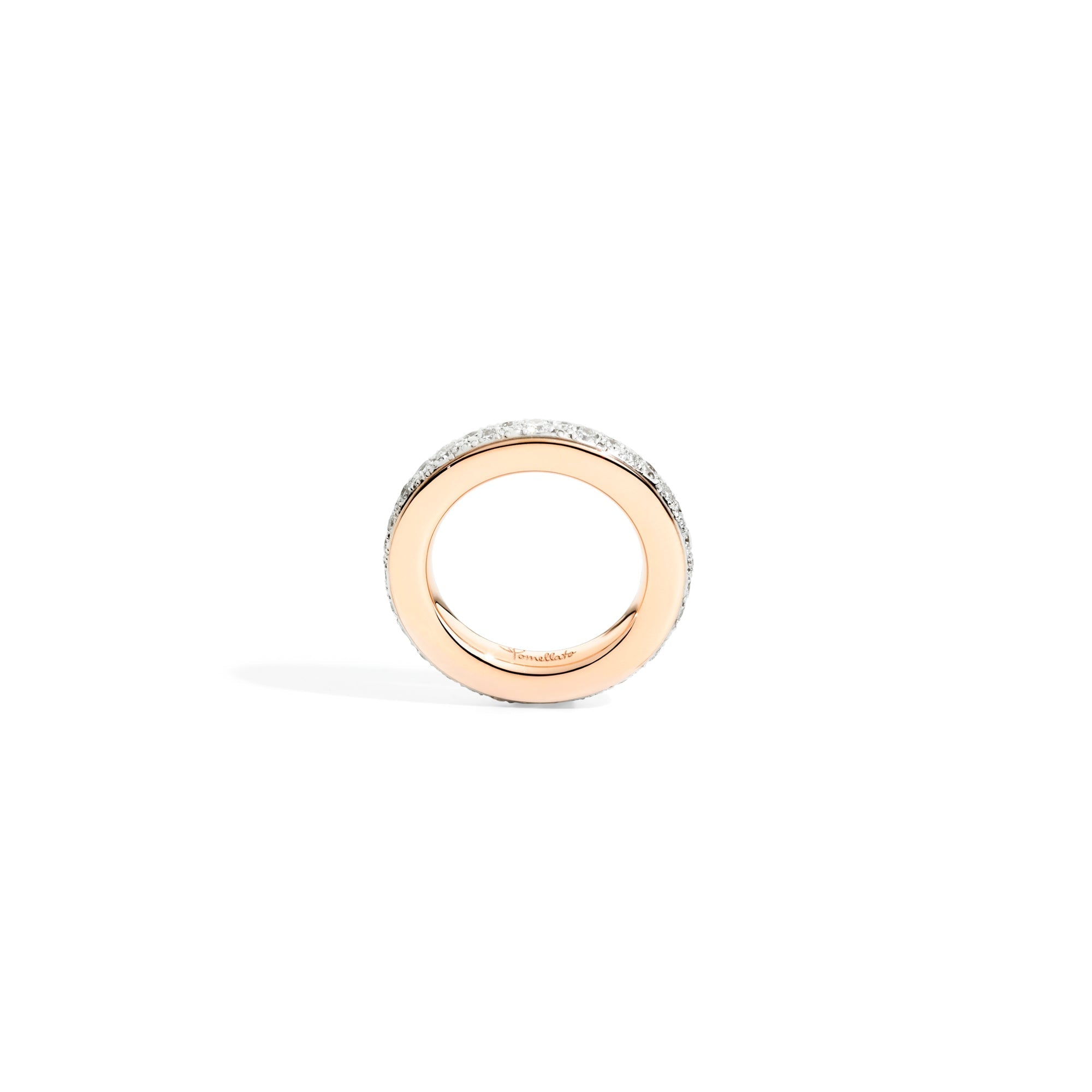 Iconica Rose Gold Pave Diamond Ring - Dracakis Jewellers