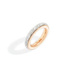 Iconica Rose Gold Pave Diamond Ring - Dracakis Jewellers