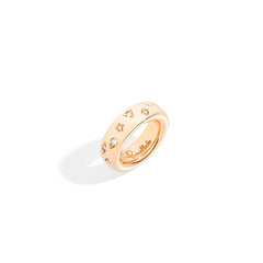 Iconica Rose Gold Ring with Diamonds - Dracakis Jewellers