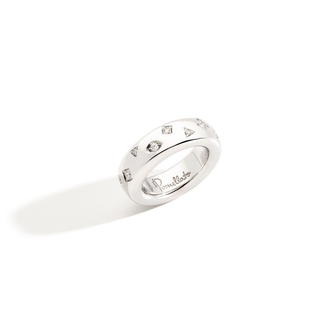 Iconica White Gold Ring with Diamonds - Dracakis Jewellers