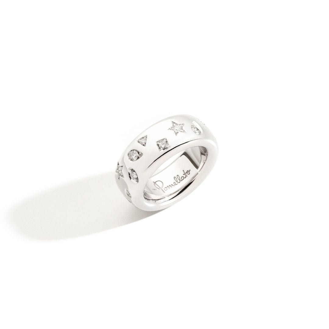 Iconica White Gold Ring with Diamonds - Dracakis Jewellers