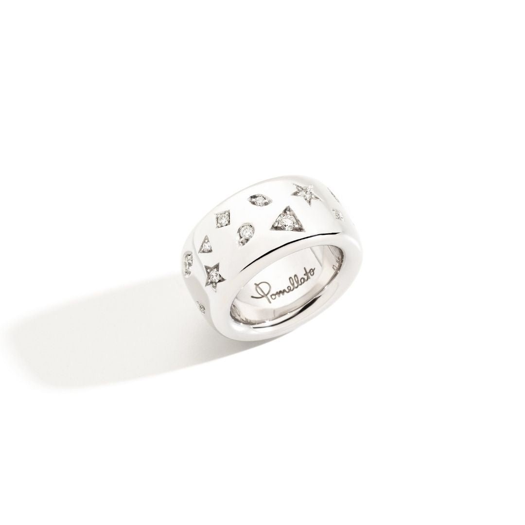 Iconica White Gold Ring with Diamonds - Dracakis Jewellers