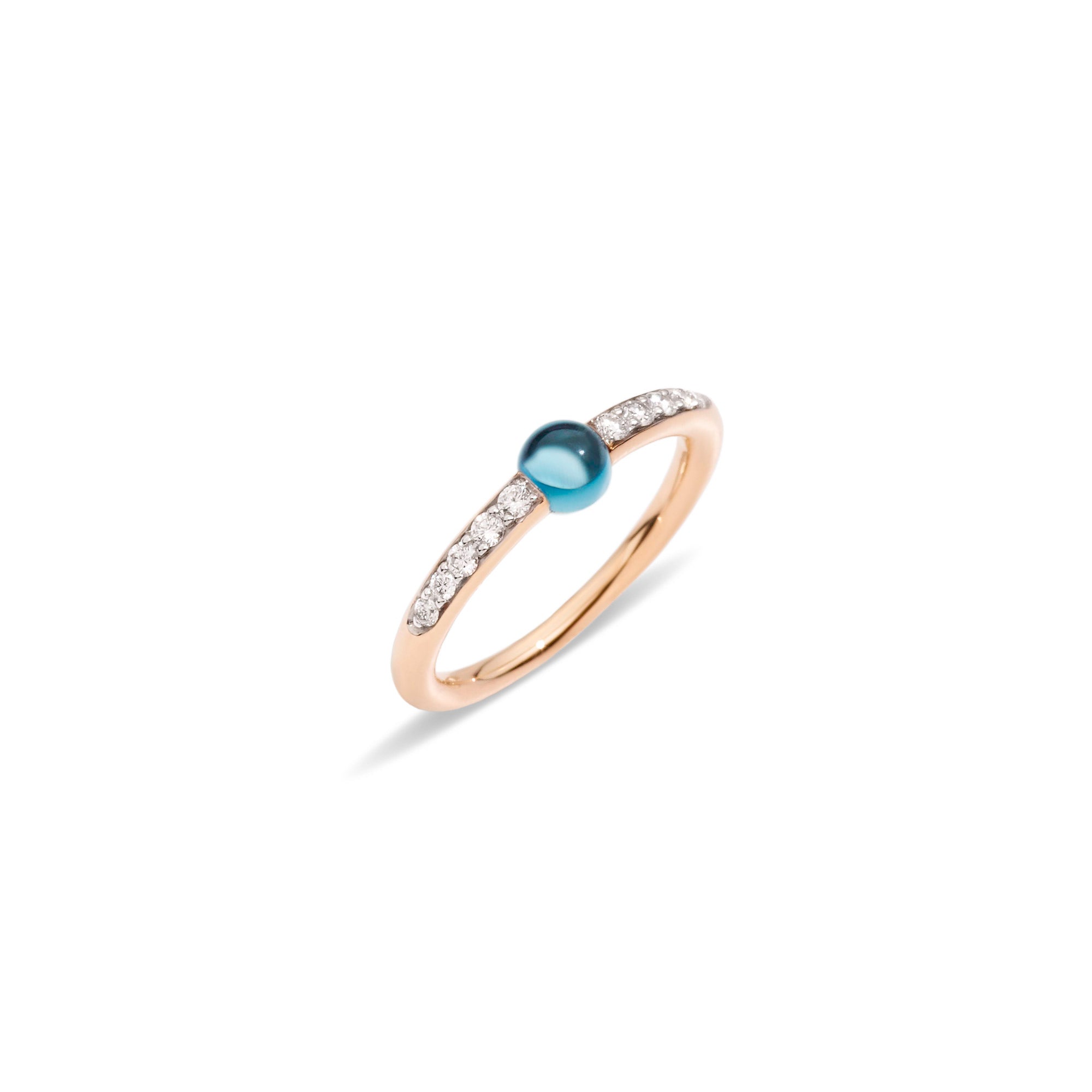 M'ama Non M'ama Gemstone Ring with Diamonds - Dracakis Jewellers