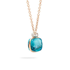 Nudo Necklace with London Topaz & Diamonds - Dracakis Jewellers