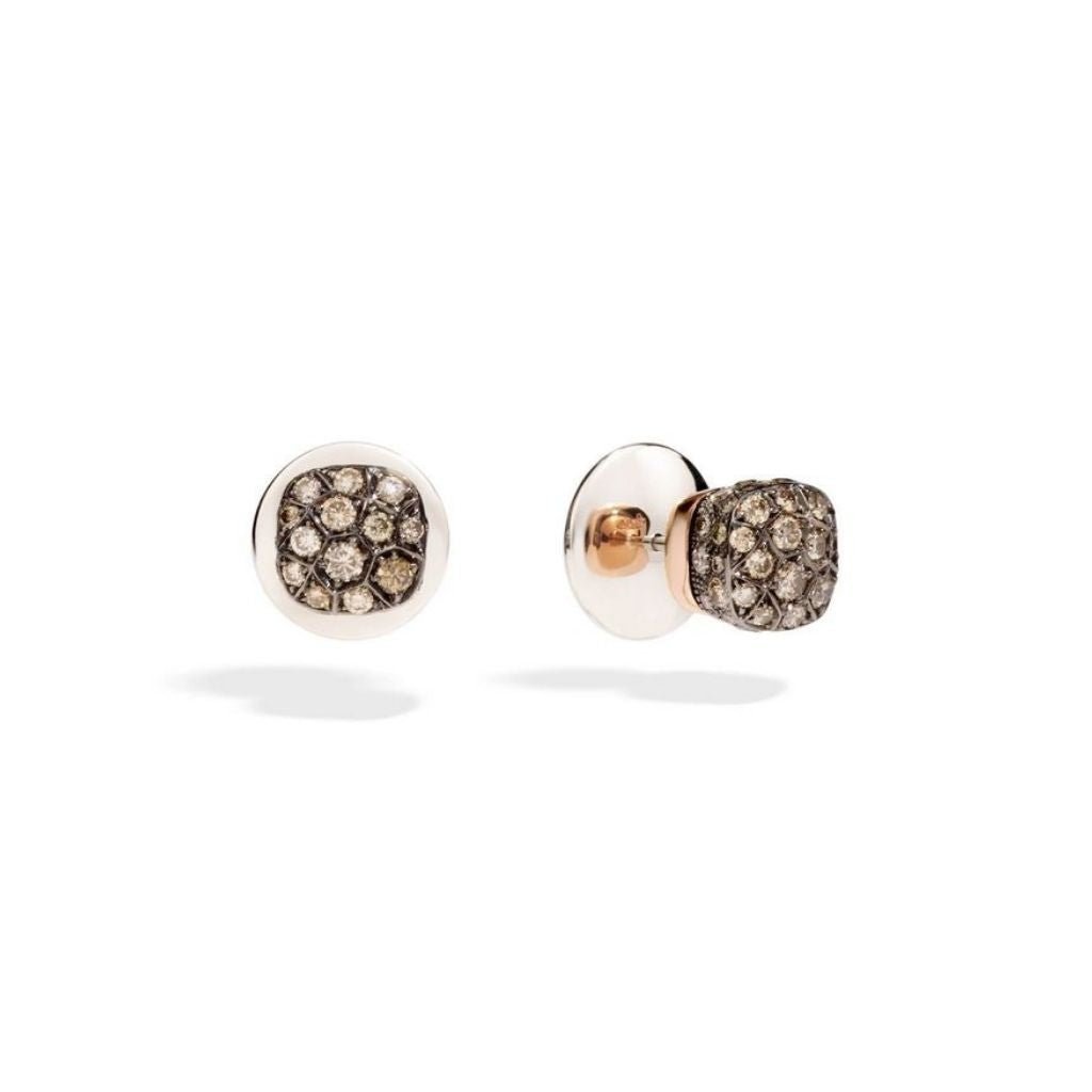 Pomellato Nudo Champagne Diamond Stud Earrings - Dracakis Jewellers ...