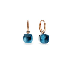 Nudo Petit Earrings with London Blue Topaz - Dracakis Jewellers