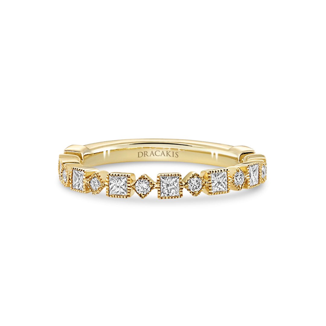 Princess & Brilliant Cut Diamond Eternity Ring - Dracakis Jewellers