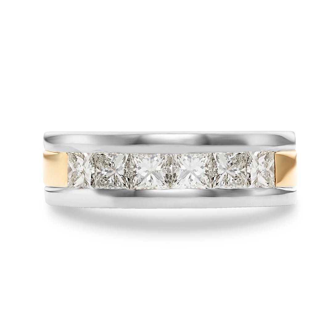 14K White Gold 3-Stone Diamond Engagement Ring | Joseph's Jewelry