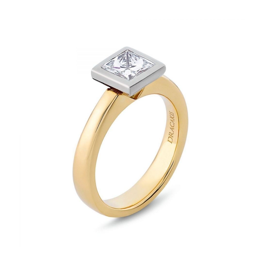 Princess Cut Diamond Solitaire Engagement Ring - Dracakis Jewellers