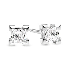 Princess Cut Diamond Stud Earrings - Dracakis Jewellers