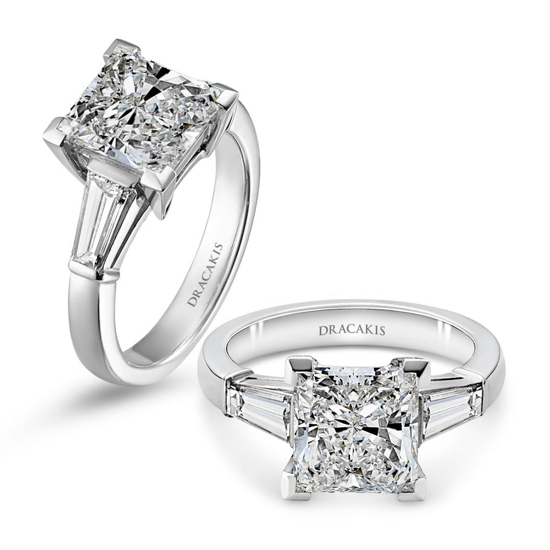 Princess Cut Diamond Engagement Ring - Dracakis Jewellers