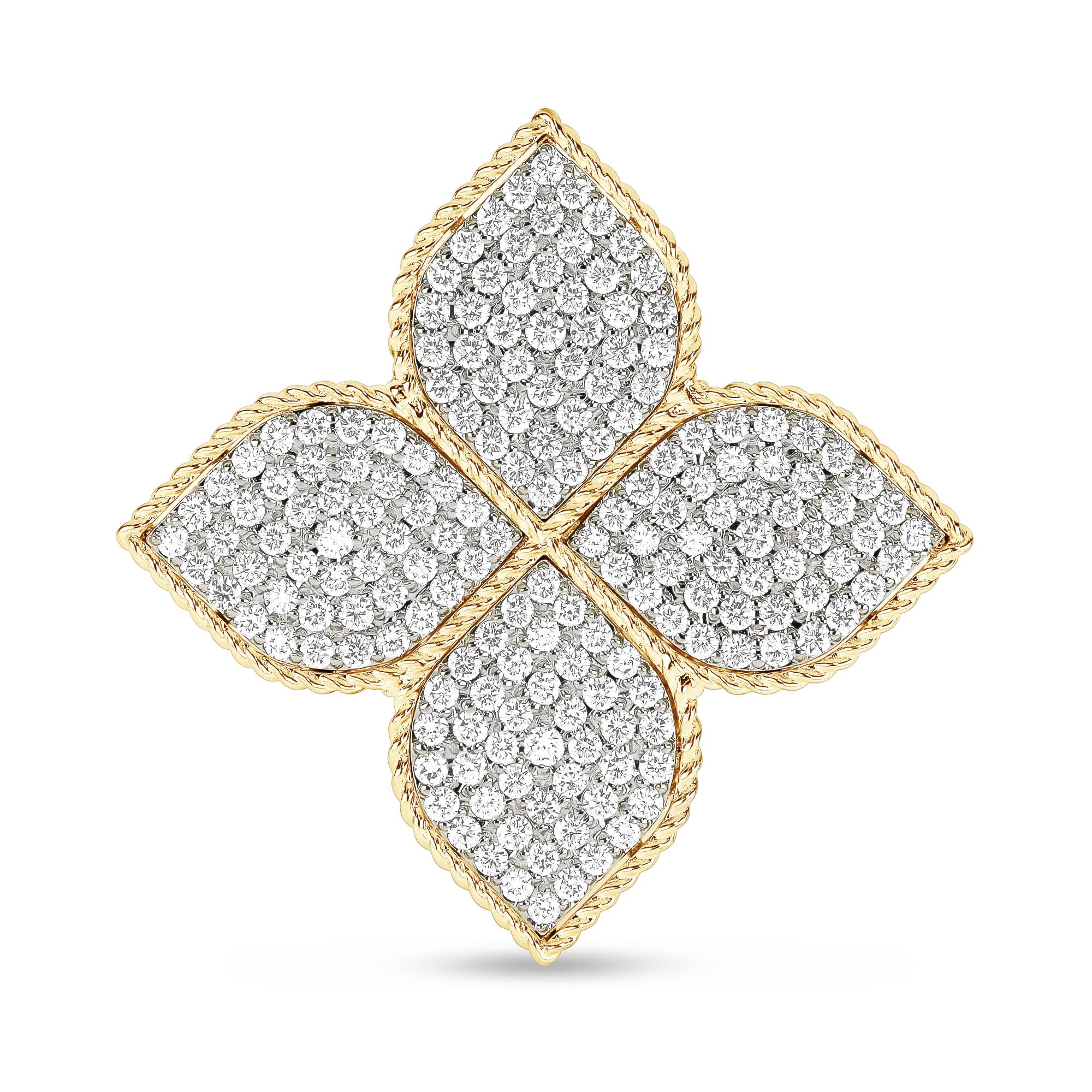 Princess Flower Ring with Diamonds - Dracakis Jewellers