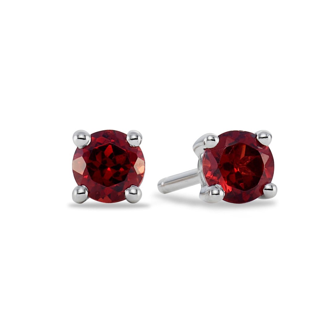 Red Garnet Stud Earrings - Dracakis Jewellers