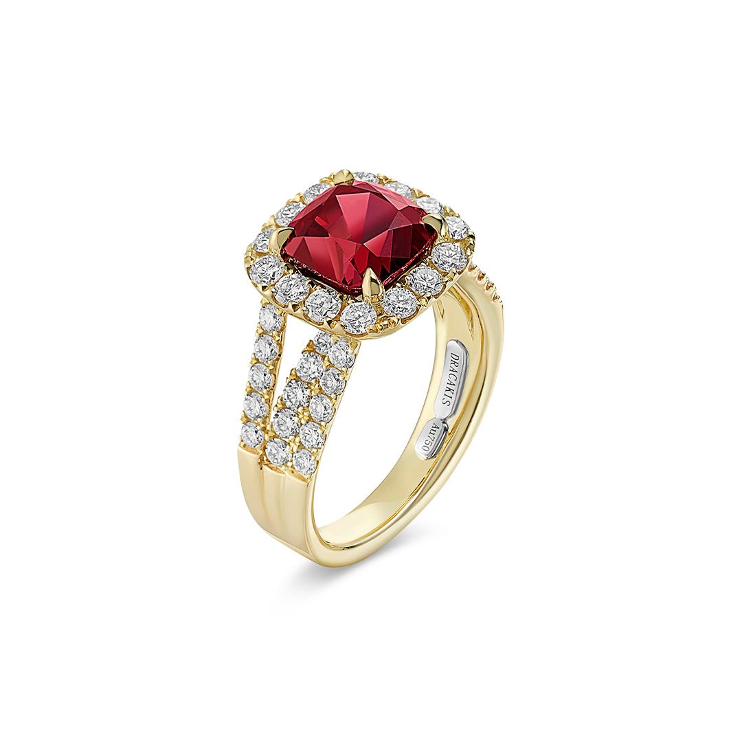 Rhodollite Garnet & Diamond Ring - Dracakis Jewellers