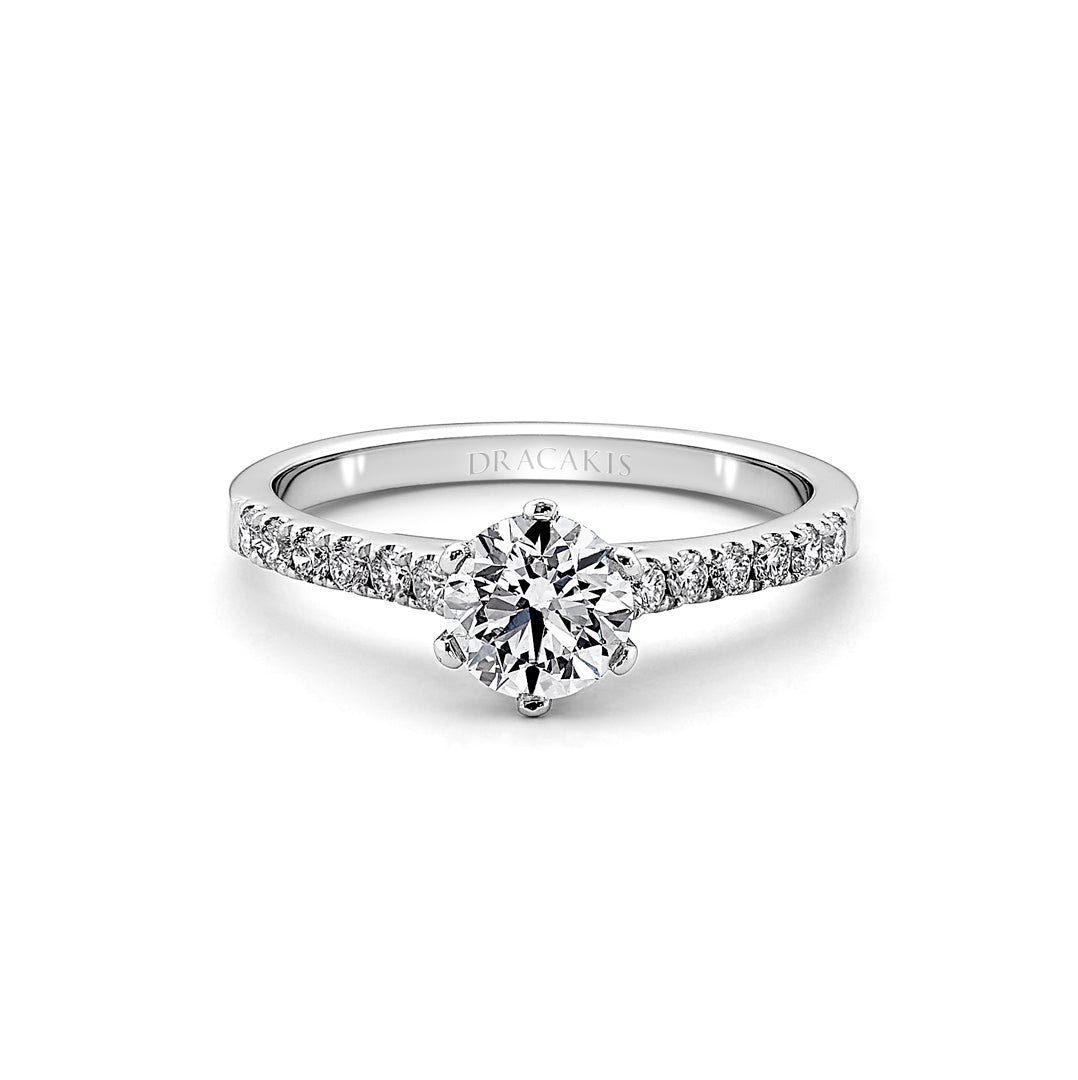 Round Brilliant Cut Diamond Engagement Ring - Dracakis Jewellers ...
