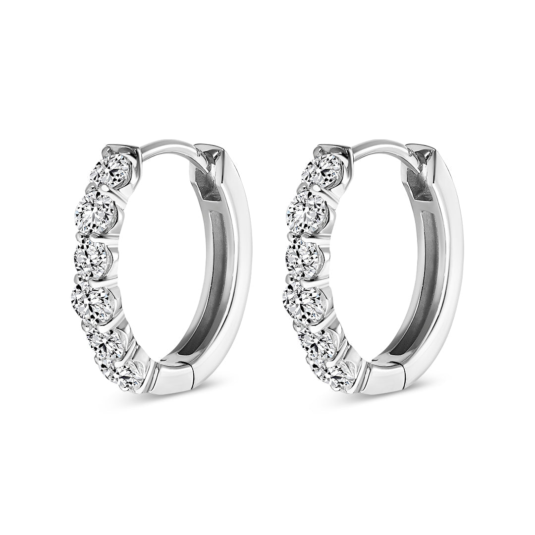 Brilliant Cut Diamond Earrings (1.00ct) - Dracakis Jewellers
