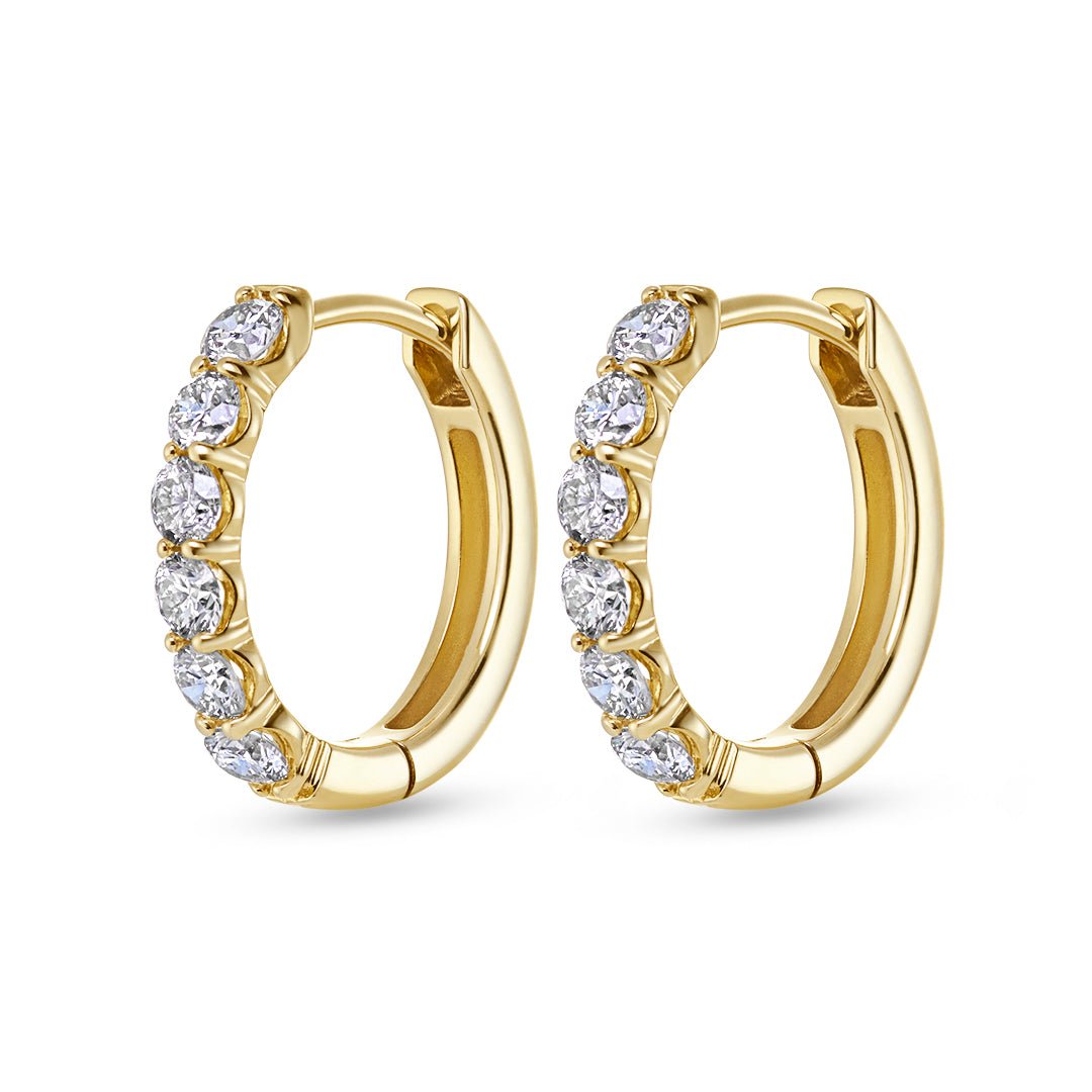 Brilliant Cut Diamond Earrings (1.00ct) - Dracakis Jewellers