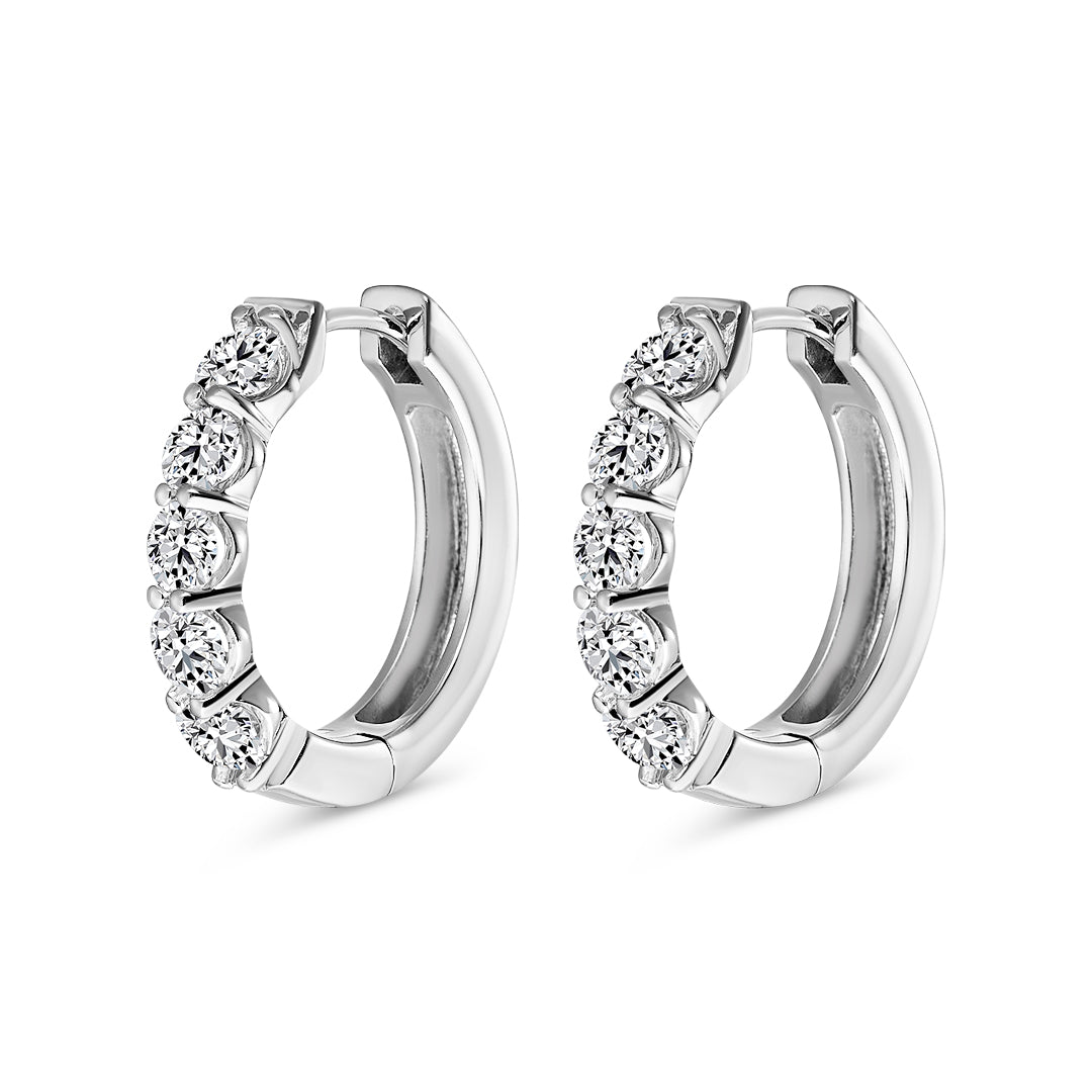 Brilliant Cut Diamond Earrings (2.00ct) - Dracakis Jewellers