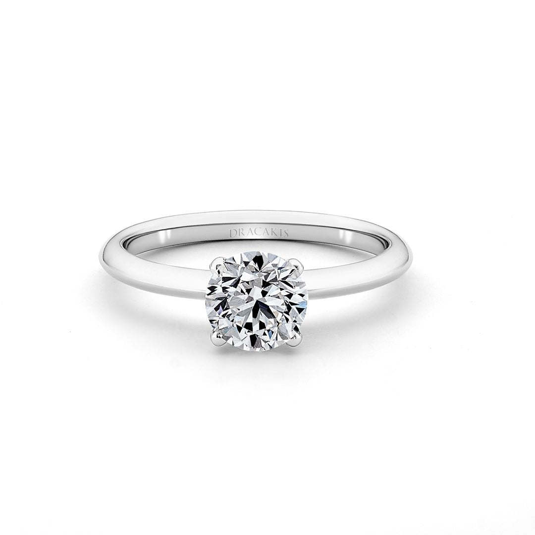 Round Brilliant Cut Solitaire Engagement Ring - Dracakis Jewellers ...