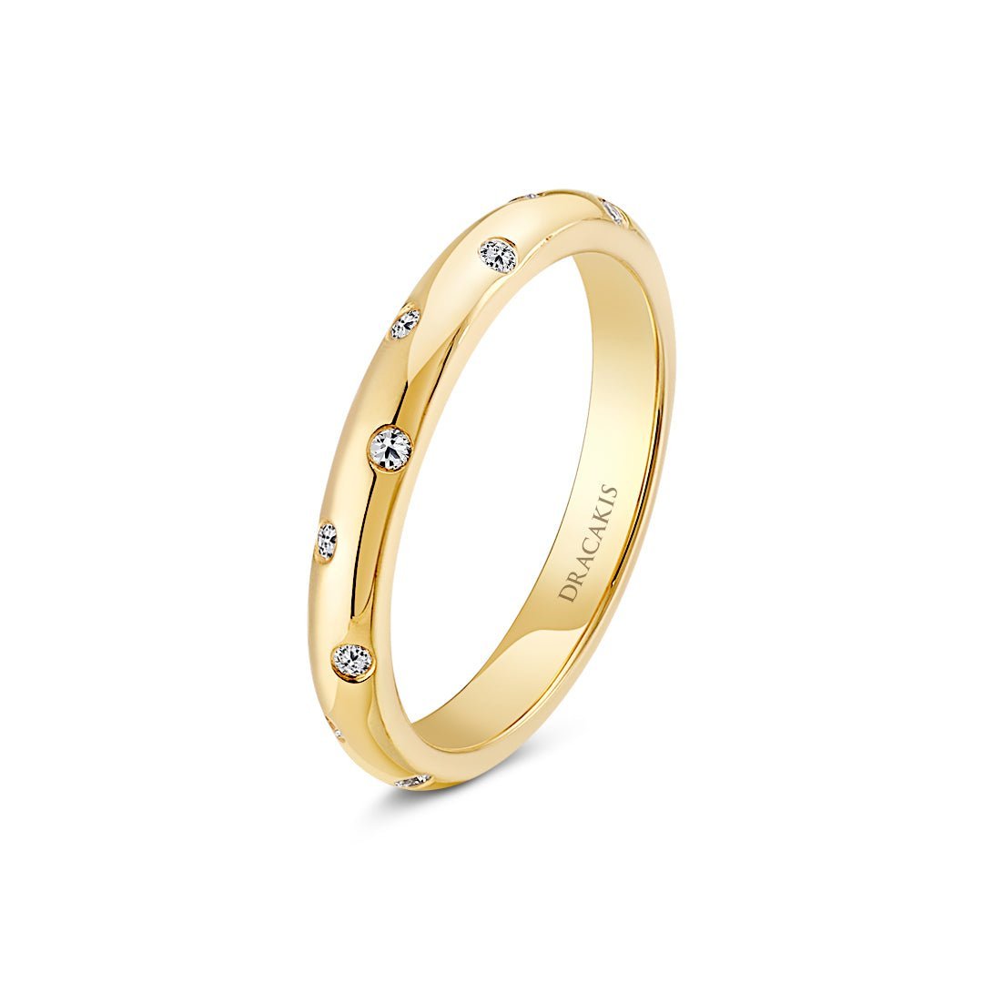 Brilliant Cut Drop Set Diamond Ring - Dracakis Jewellers