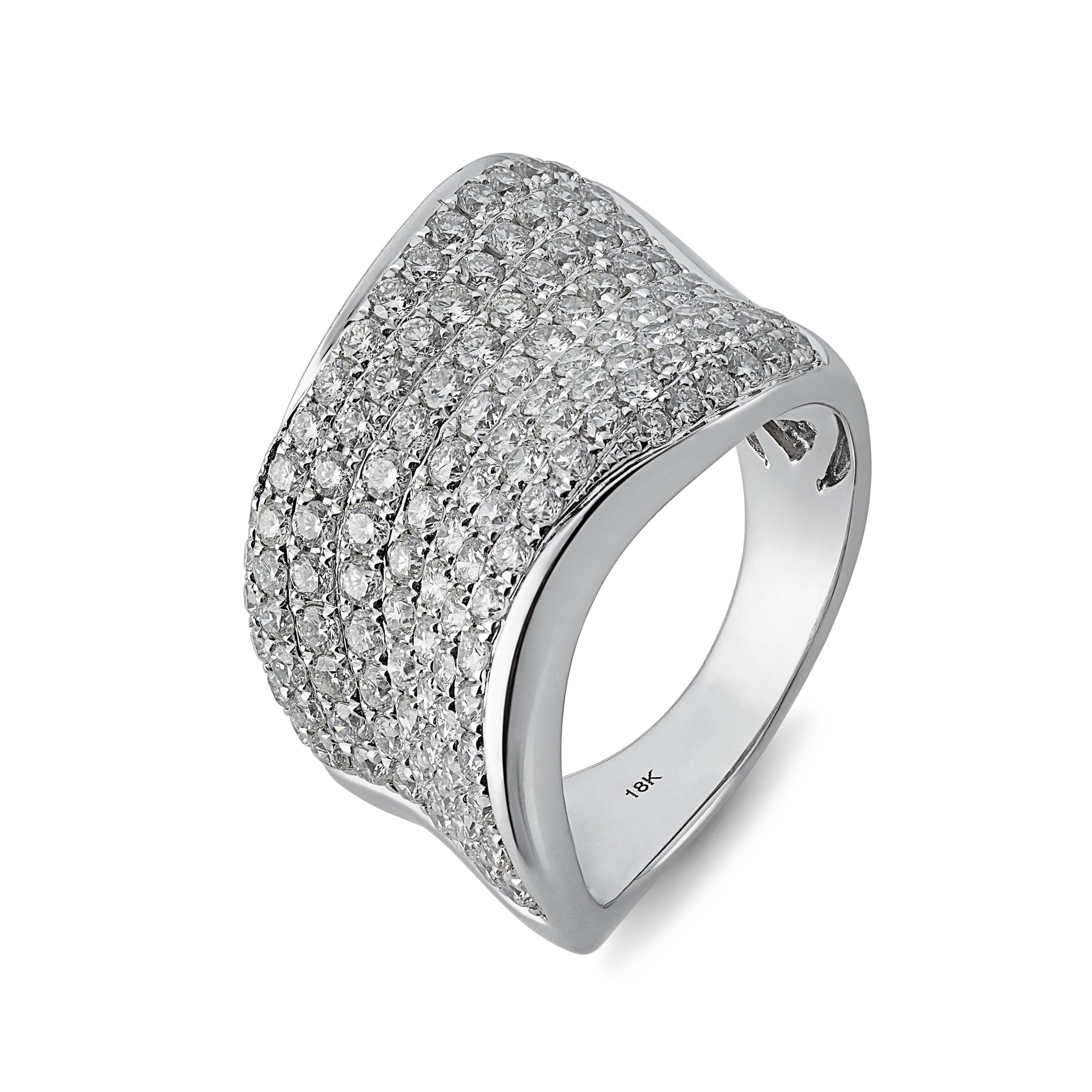 Brilliant Cut Pave Diamond Ring - Dracakis Jewellers