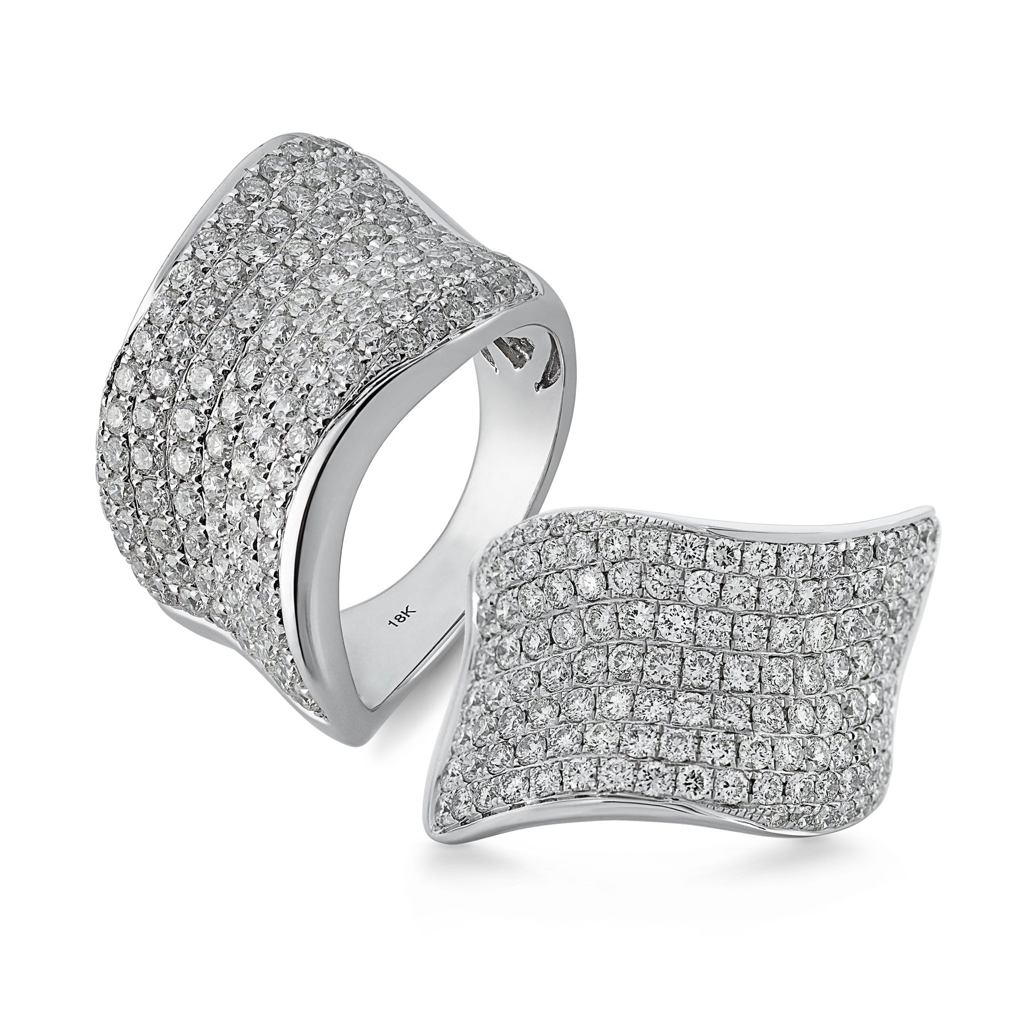 Brilliant Cut Pave Diamond Ring - Dracakis Jewellers