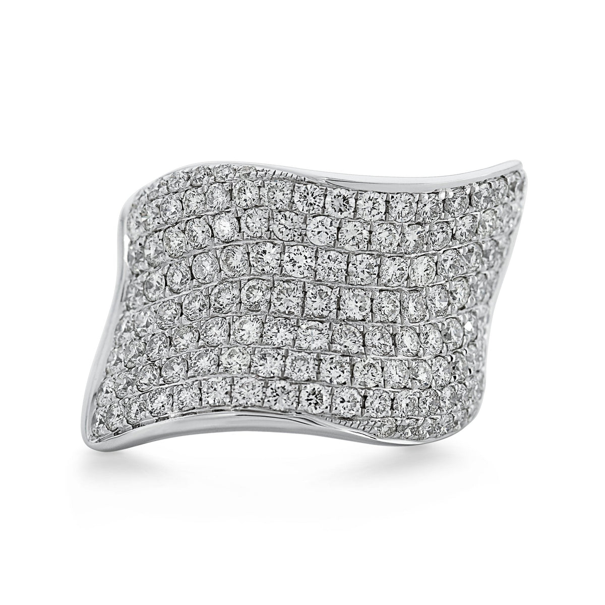 Brilliant Cut Pave Diamond Ring - Dracakis Jewellers