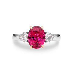 Rubellite Tourmaline & Diamond Ring - Dracakis Jewellers