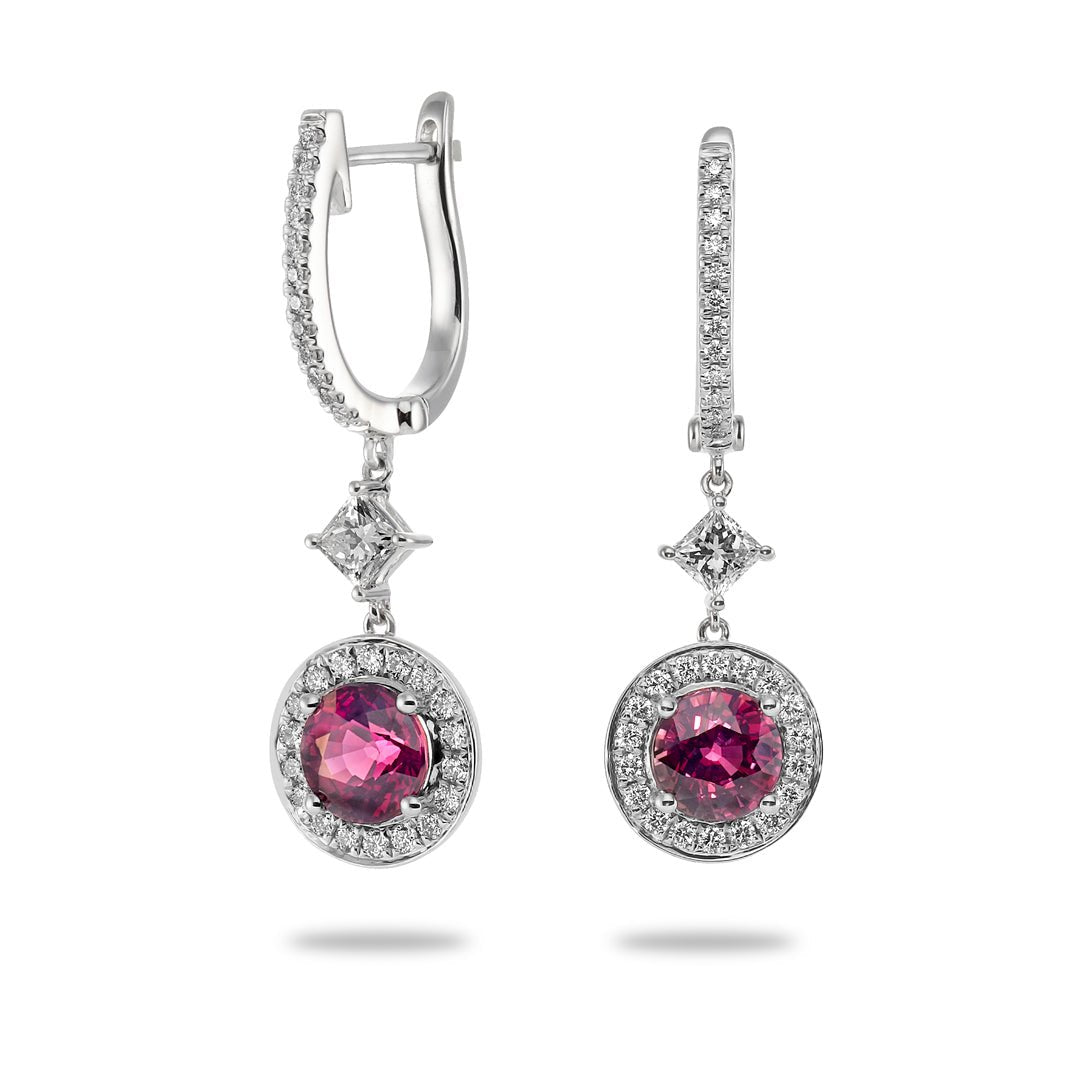 Ruby & Diamond Earrings - Dracakis Jewellers