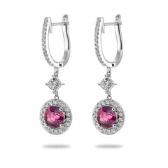 Ruby & Diamond Earrings - Dracakis Jewellers