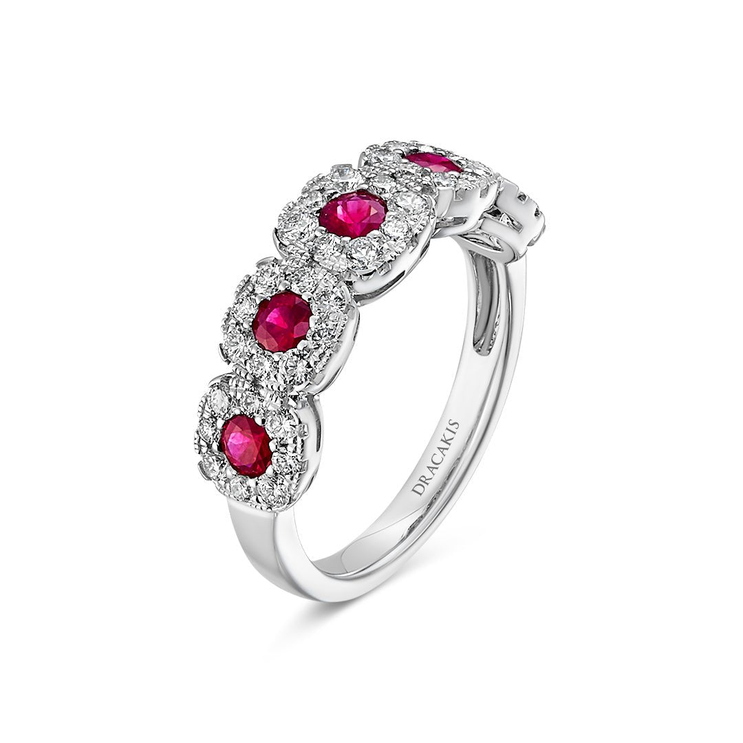 Ruby & Diamond Ring - Dracakis Jewellers