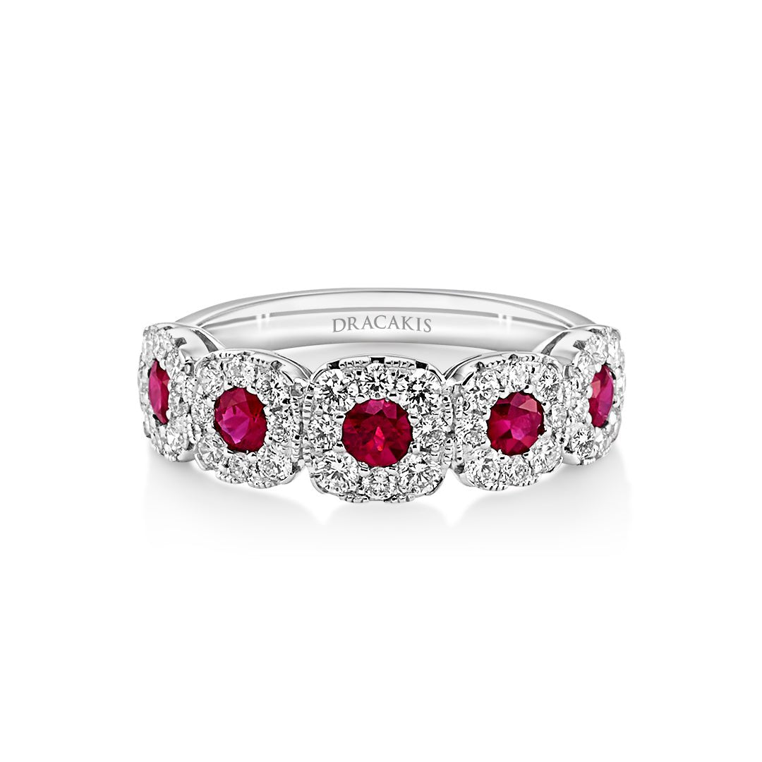 Ruby & Diamond Ring - Dracakis Jewellers