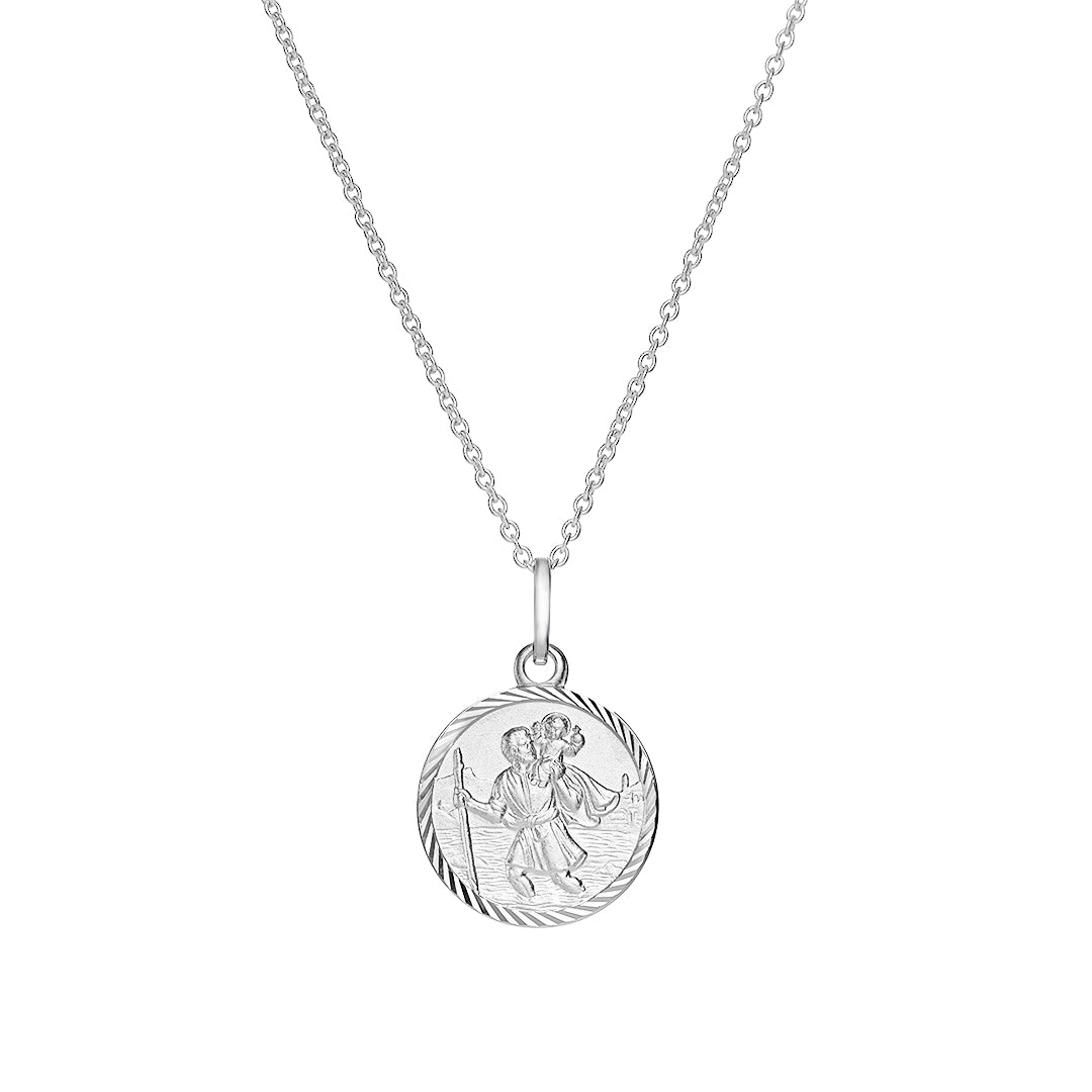 Silver St Christopher Medal - Dracakis Jewellers