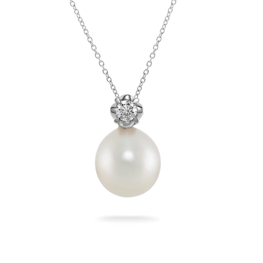 South Sea Pearl & Diamond Pendant - Dracakis Jewellers