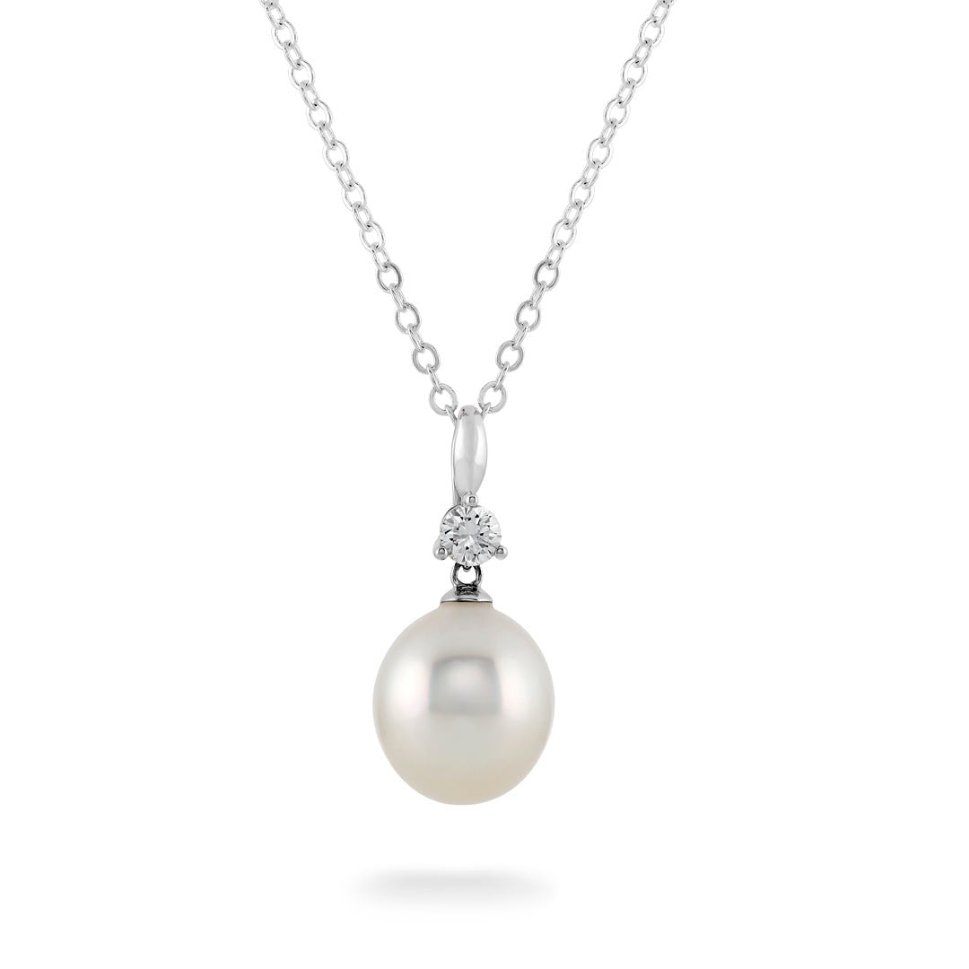 South Sea Pearl & Diamond Pendant - Dracakis Jewellers