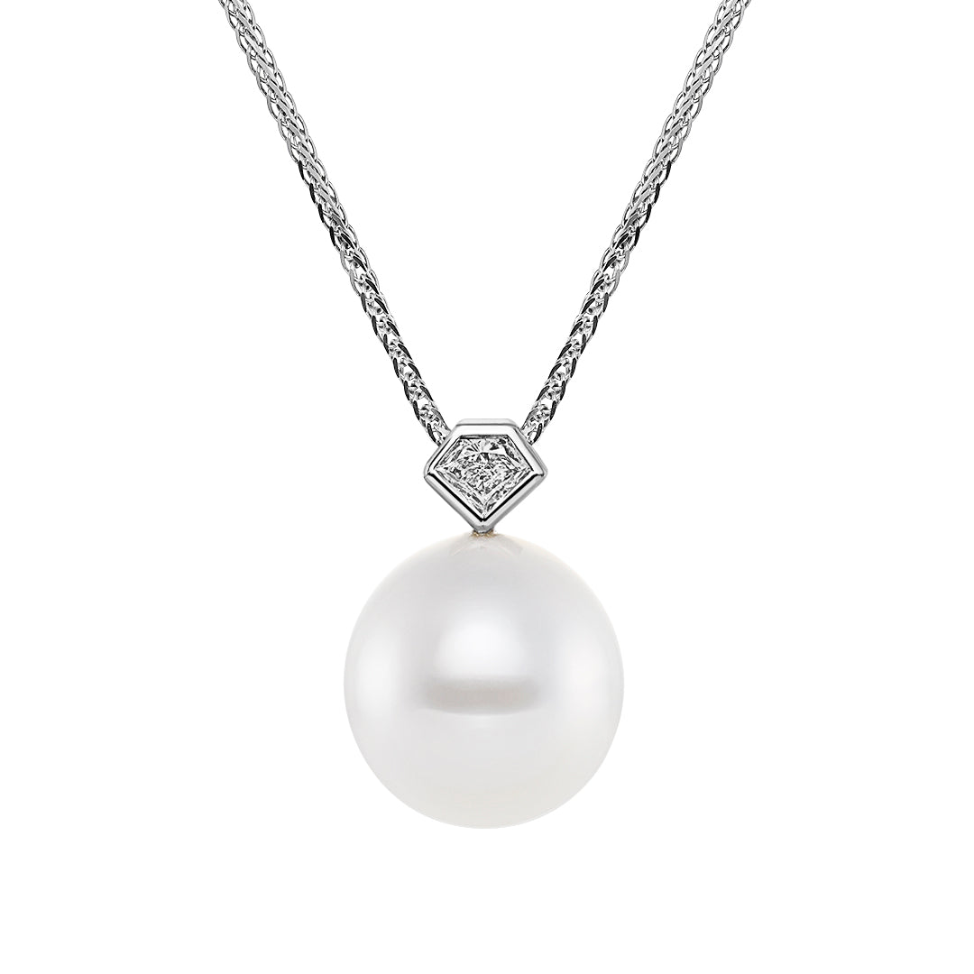 South Sea Pearl & Diamond Pendant - Dracakis Jewellers
